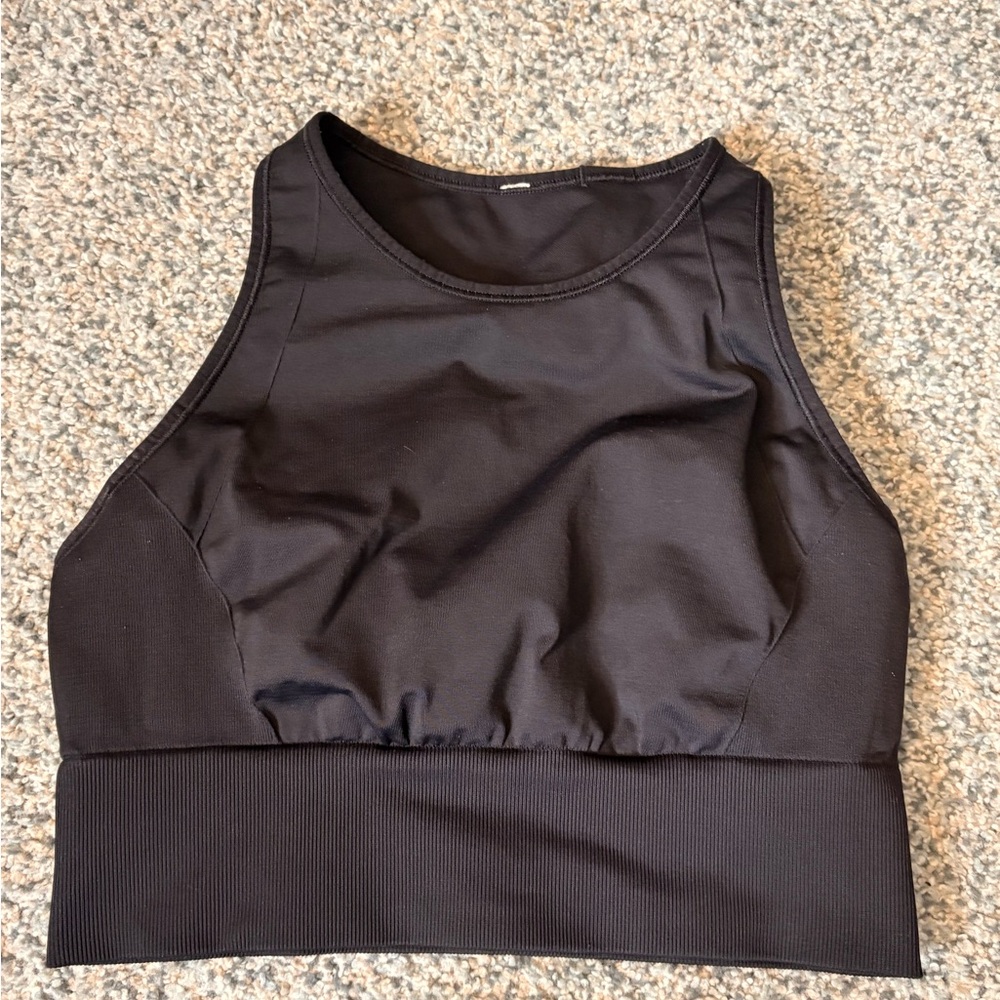 Women’s Lululemon Ebb To Train Sports Bra Black Sz 8